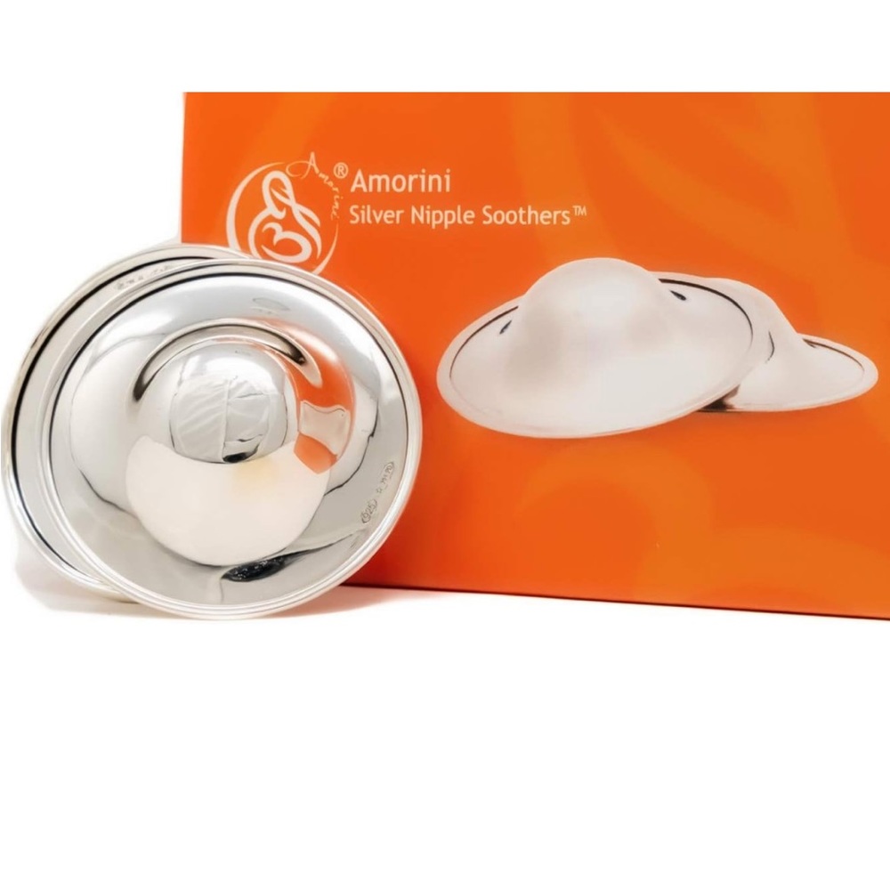 Amorini - Nipple Covers for Breastfeeding Mothers, 925 Silver Nipple Shields